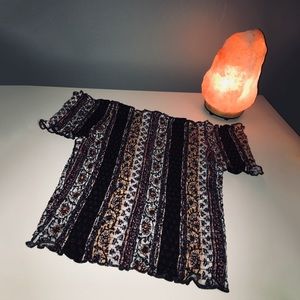 Off the shoulder tube top